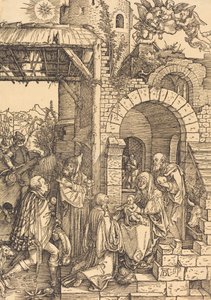 Tillbedjan av Magi, ca. 15011503. av Albrecht Dürer