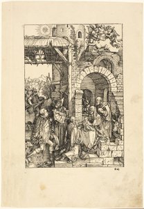 The Adoration of the Magi, från The Life of the Virgin av Albrecht Dürer