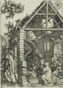 Herdarnas tillbedjan, från Jungfruns liv av Albrecht Dürer