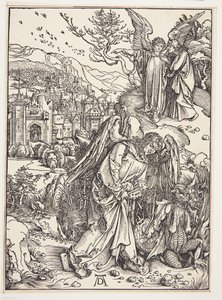 Ängeln som visar Johannes det nya Jerusalem av Albrecht Dürer