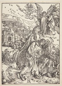 Ängeln som visar Johannes det nya Jerusalem av Albrecht Dürer