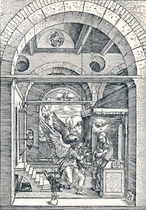 Bebådelsen, 1506 1906 av Albrecht Dürer