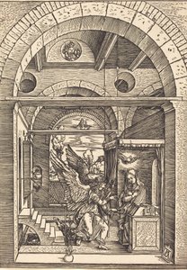 Bebådelsen, c. 15021504. av Albrecht Dürer