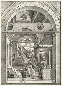 Bebådelsen, c. 1503-1505. av Albrecht Dürer