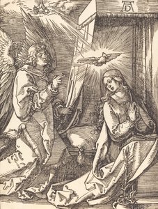 Annunciationen, troligen ca. 15091510. av Albrecht Dürer