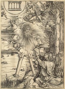Apokalypsen: Sankt Johannes slukar boken av Albrecht Dürer