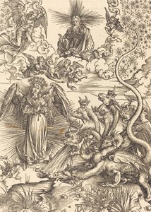 Den apokalyptiska kvinnan, 1498. av Albrecht Dürer