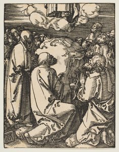 Himmelsfärden, från The Small Passion, ca. 1510. av Albrecht Dürer