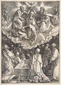 The Assumption and Coronation of the Virgin, från The Life of the Virgin, 1510. av Albrecht Dürer