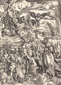 Den babyloniska horan, förmodligen ca. 14961498. av Albrecht Dürer