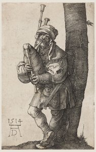 Säckpiparen av Albrecht Dürer