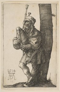 Säckpiparen, 1514. av Albrecht Dürer