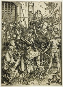 The Bearing of the Cross, från The Large Passion av Albrecht Dürer
