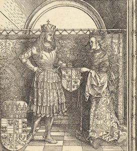 Maximilians trolovning med Maria av Bourgogne, 1511. av Albrecht Dürer