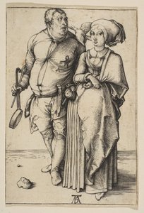 Kocken och hans fru, ca. 1496. av Albrecht Dürer