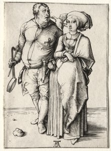 Kocken och hans fru, troligen 1497. av Albrecht Dürer