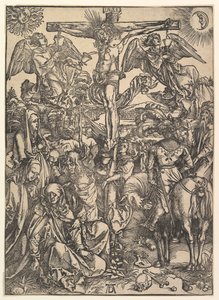 Korsfästelsen, från The Large Passion, ca. 1498. av Albrecht Dürer