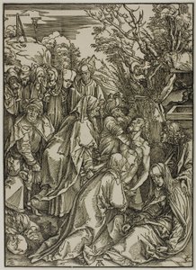Depositionen, från The Large Passion av Albrecht Dürer