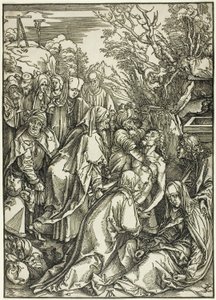 Kristi avsättning, från The Large Passion av Albrecht Dürer