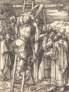 Nedstigningen från korset, troligen ca. 15091510. av Albrecht Dürer