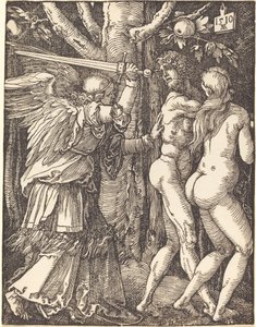 Utvisningen från paradiset av Albrecht Dürer