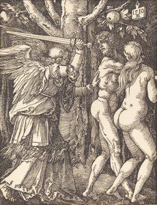 Utdrivningen från paradiset, 1510. av Albrecht Dürer