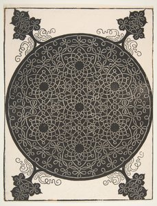Den femte knuten. Interlaced Roundel med sju sexuddiga stjärnor, 1521 tidigare. av Albrecht Dürer