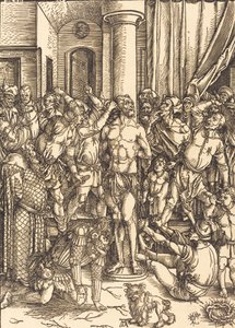 Flagelationen, ca. 1497. av Albrecht Dürer