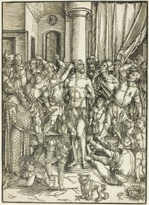 The Flagellation, från The Large Passion av Albrecht Dürer