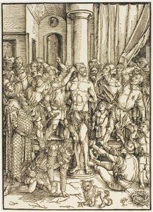 The Flagellation, från The Large Passion av Albrecht Dürer