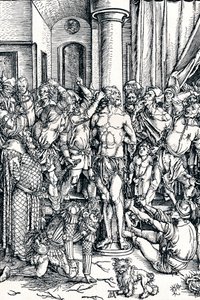 The flagellation of Christ, 1498 1906 av Albrecht Dürer