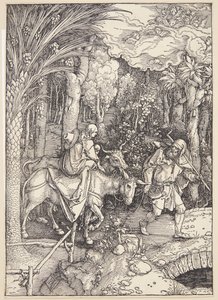 Flygningen till Egypten av Albrecht Dürer