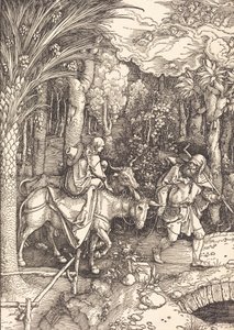 Flygningen till Egypten, ca. 1504. av Albrecht Dürer