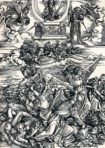 De fyra hämnande änglarna, 1498 1906 av Albrecht Dürer