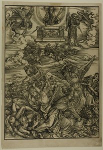 Eufrats fyra hämnande änglar, från Apokalypsen av Albrecht Dürer