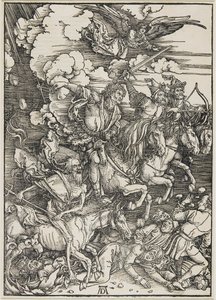 De fyra ryttarna, 1496-1498 av Albrecht Dürer