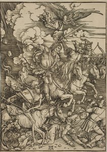 Apokalypsens fyra ryttare av Albrecht Dürer