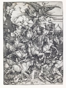 Apokalypsens fyra ryttare av Albrecht Dürer