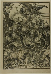 The Four Horsemen of the Apocalypse, från The Apocalypse av Albrecht Dürer