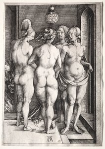 De fyra häxorna Fyra nakna kvinnor, 1497. av Albrecht Dürer