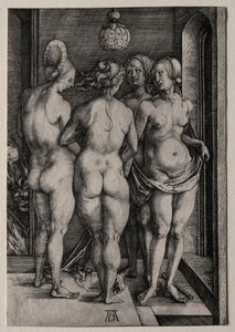 De fyra häxorna Fyra nakna kvinnor, 1497. av Albrecht Dürer
