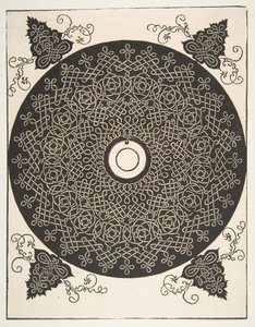 Den fjärde knuten. Interlaced Roundel med en rund medaljong i mitten, 1521 tidigare. av Albrecht Dürer