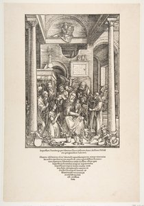 The Glorification of the Virgin, från The Life of the Virgin, Latin Edition, 1511, 1511. av Albrecht Dürer