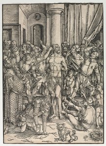 Den stora passionen: The flagellation av Albrecht Dürer