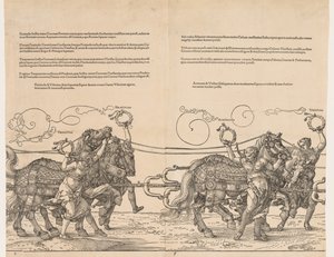 Kejsar Maximilians stora triumfbil, 1523. av Albrecht Dürer
