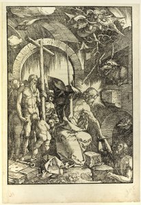 The Harrowing of Hell, från The Large Passion av Albrecht Dürer