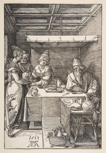Huvudet av Johannes Döparen fördes till Herodes.n.d. av Albrecht Dürer