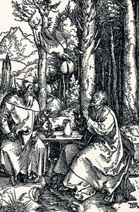 Eremiterna St Anthony och St Paul, 1504 1906 av Albrecht Dürer