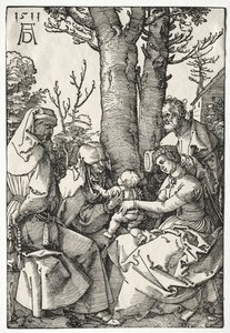 Den heliga familjen med Joachim och Anna, 1511. av Albrecht Dürer