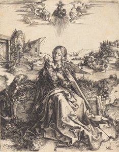 Den heliga familjen med majflugan, 14951496. av Albrecht Dürer